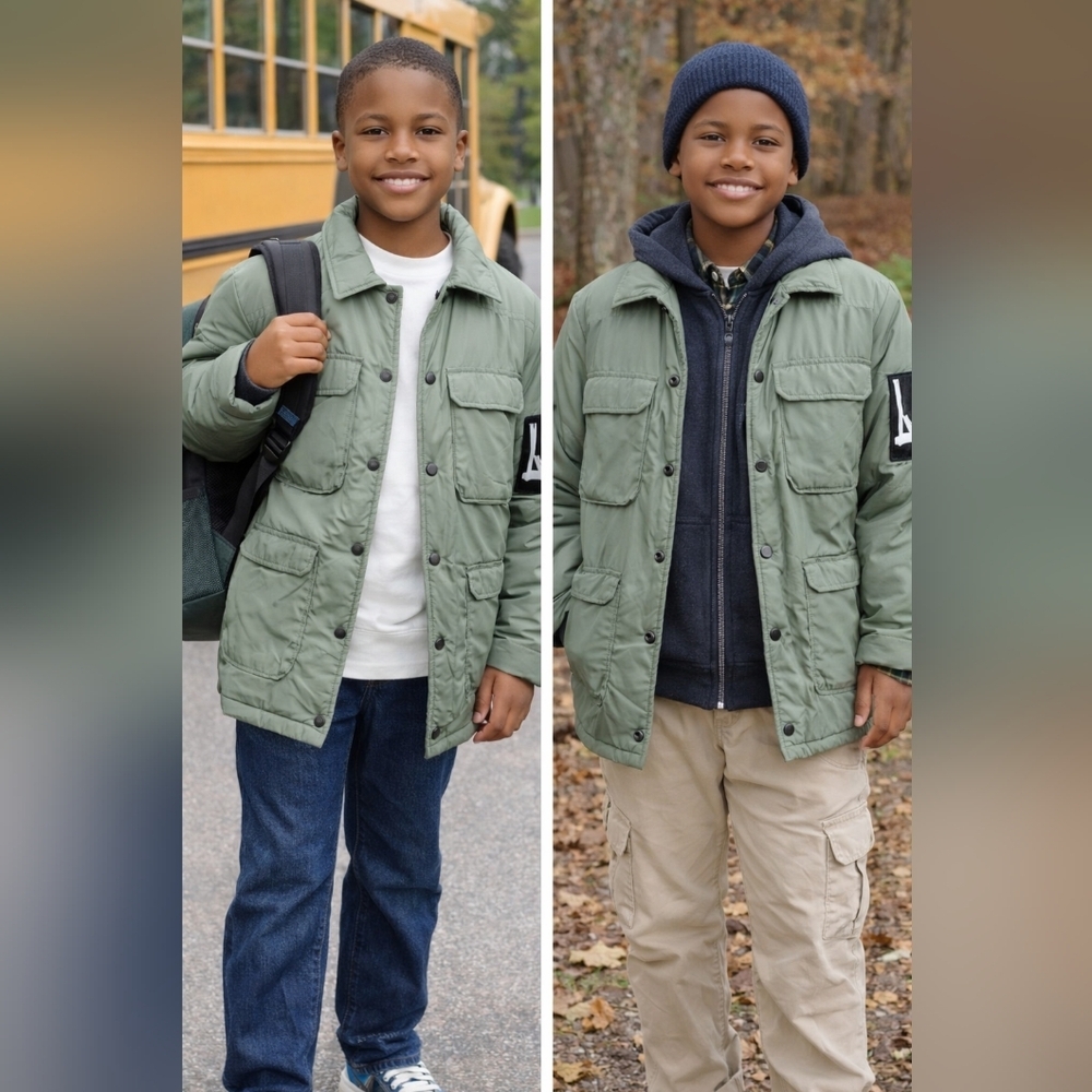 Epic Threads Big Boys Blaise Field Jacket – XL – NWT – Hillside Green - Picture 3 of 12